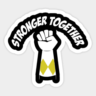 Yellow Power Stronger Together Sticker